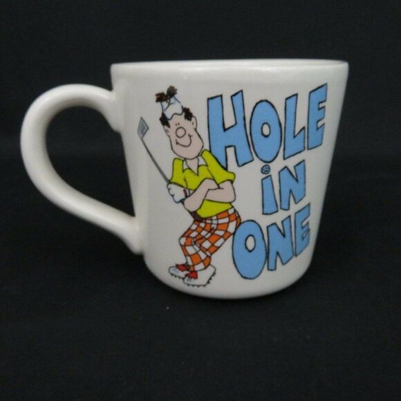 Funny Golf Coffee Mug Cup Hole in One Golf Ball - Picture 4 of 8